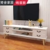 Tủ bếp gỗ rắn Bắc Âu kết hợp phòng khách đơn giản căn hộ nhỏ đơn giản hiện đại sàn tủ TV mini - TV