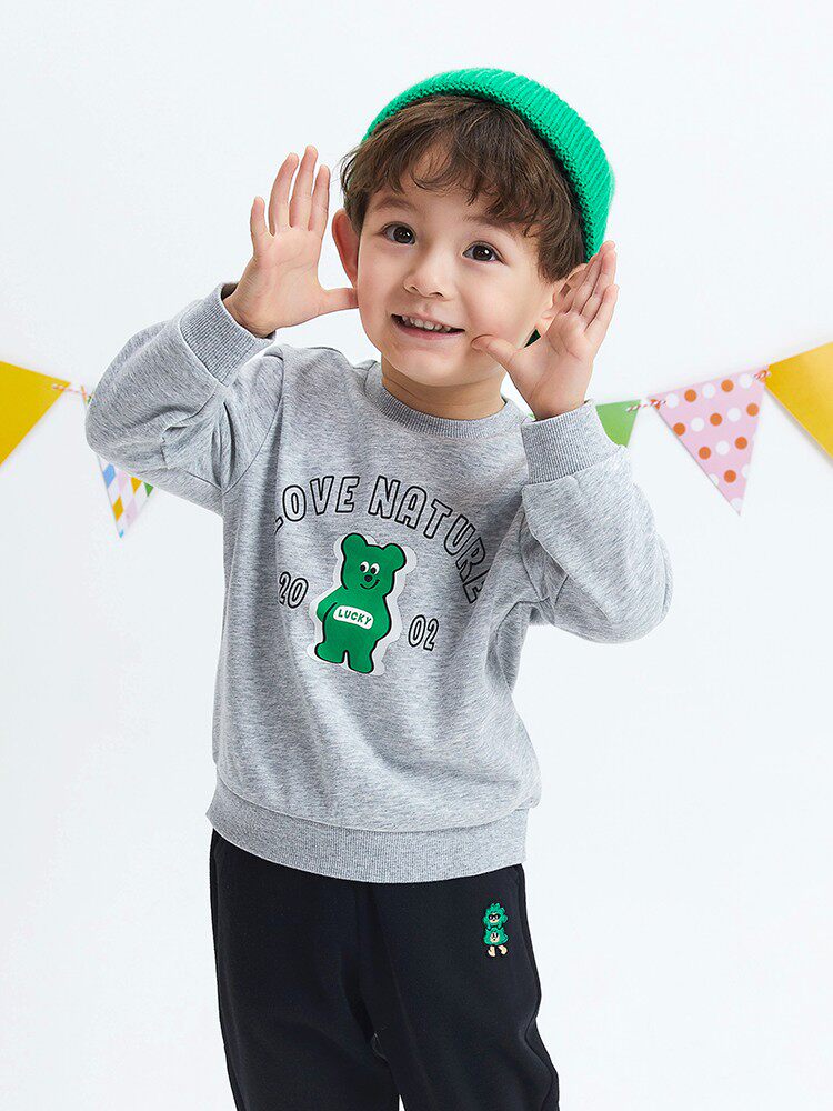 Brand Clear Barn Boy Necroe 2023 Spring Autumn Season New Children Casual Long Sleeve Round Collar Male Blouse Classic-Taobao