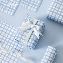 Birthday gift wrapping paper ins holding cute childrens Valentines Day gift box decoration hand tent background paper