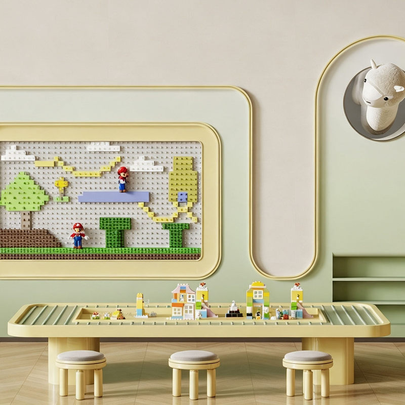 Sales Office Mezzanine Children's Building Block Table Multi-Functional Craft Table Game Table Children's Room Furniture Table Baby Table Sales Office Mezzanine Children's Building Block Table Multi-Functional Craft Table Game Table Children's Room Furniture Table Baby Table