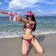 sugarbomb American hottie ຕົ້ນສະບັບສາວ vacation retro ຍີ່ຫໍ້ trendy bikini ຊຸດລອຍນ້ໍາ dopamine sexy