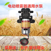 Agricultural electric sprayer high-pressure water pump high-power 12v high-voltage intelligent electric sprayer motor water pump