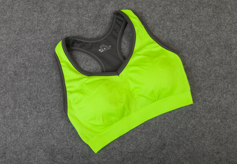 Yoga cỡ lớn mặc đồ lót yoga vest áo ngực thể thao chạy với miếng đệm ngực thoáng khí quần áo thể dục chống sốc - Đồ lót thể thao áo khoác gym