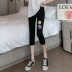 Quần legging mỏng dành cho nữ mùa hè quần tây cắt quần cotton cắt quần nữ bó sát nụ cười khuôn mặt chữ lớn quần short - Quần tây thường