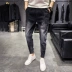 Han Pei quần jeans nam 9 điểm mùa hè Phiên bản Hàn Quốc của quần Slim feet xu hướng quần nam harem căng quần nam - Quần jean