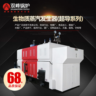 Shuangfeng biomass pellet fuel steam generator Industrial boiler reverse burning steam low nitrogen automatic 1 ton