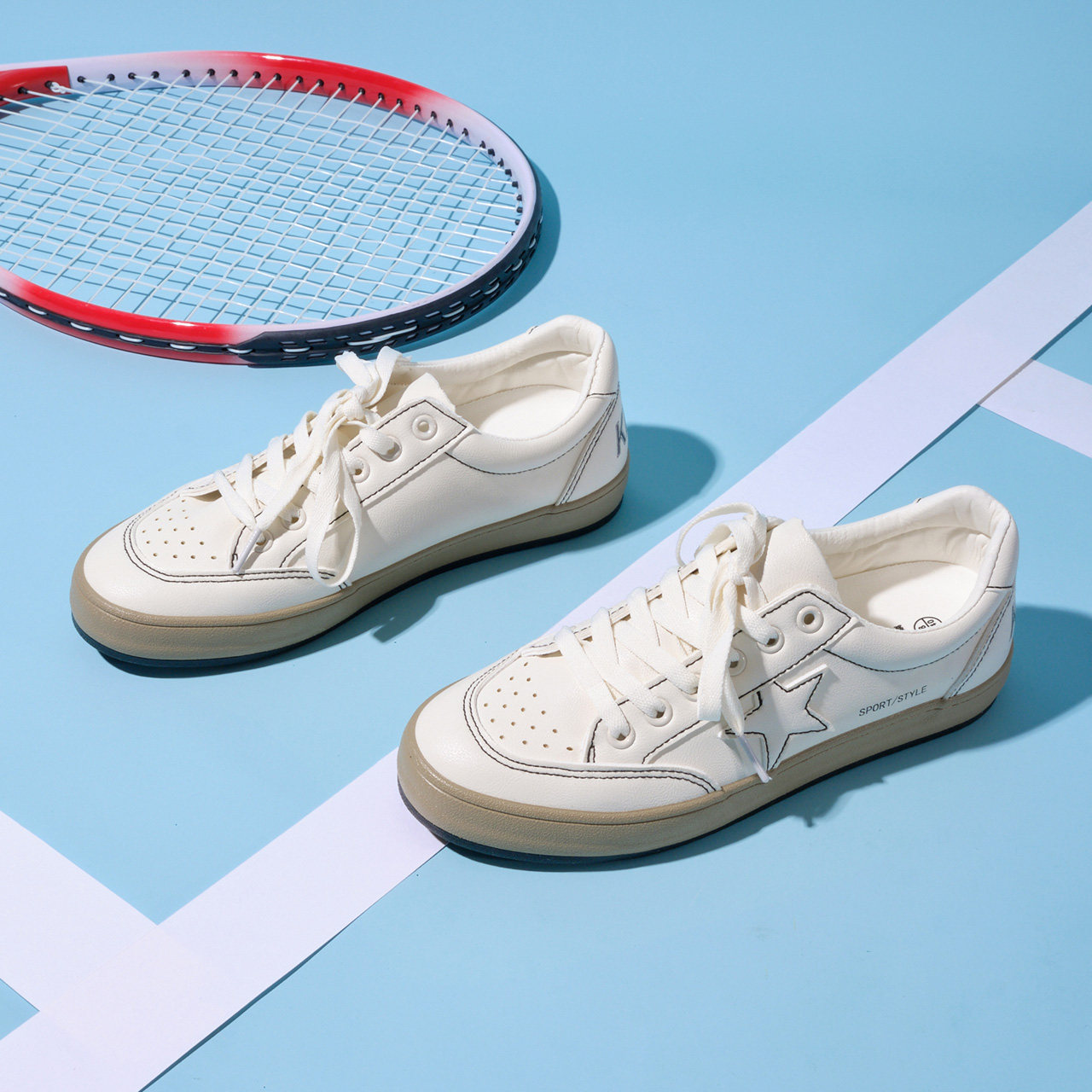 IEF/Aiyi clothing retro casual shoes women's 2021 summer and autumn new Korean version of rubber sole non-slip Joker flat shoes