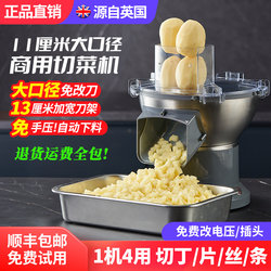 Commercial Radish Dicing Machine, Electric Multifunctional Vegetable Cutter, Small Dicing, Slicing, and Shredding Machine