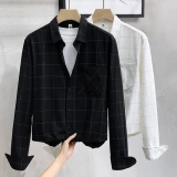 Весенняя рубашка, лонгслив, трендовое демисезонное термобелье, тренд сезона, изысканный стиль, оверсайз