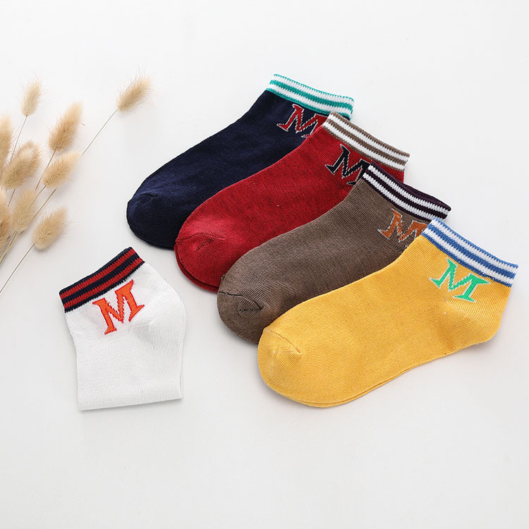 . Socks mens và womens chung hỗn hợp vài bộ trang phục mùa xuân và mùa hè bộ vớ bông vô hình giúp đỡ thấp xu hướng sóng cạn vớ