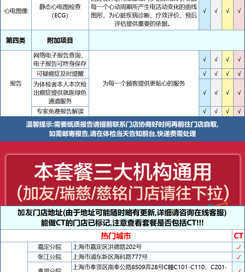 第2件0元 美年/慈铭通用 升级成人白金体检卡 图16