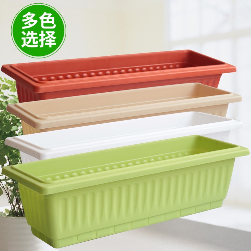 Strawberry Potted Special Basin Long Basin Glued Flower Pots Plastic strawberry Planting Basin God thickened and durable