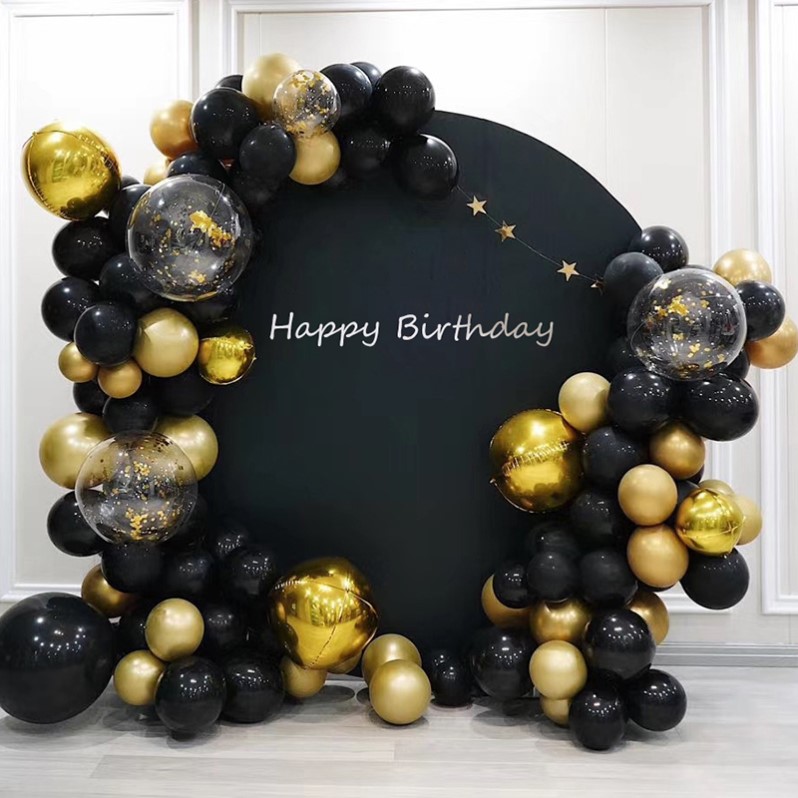 Birthday Arrangements Party Arrangement Decorations Girls Boys Baby Background Wall Nets Red Balloons A Week of age