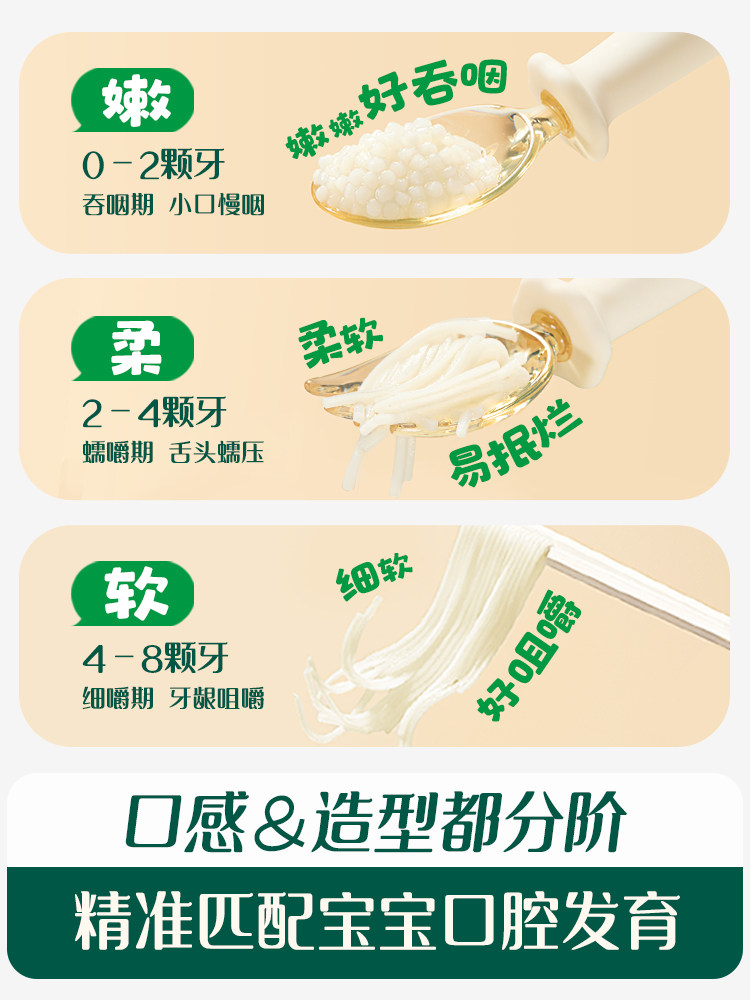 Ying's Shredded Noodles Baby Noodles, Baby Noodles Without Added Salt, Short Noodles, Baby Food Supplement Noodles