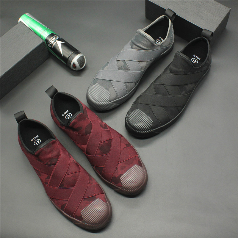 Spring Gaobang sneakers Japanese fashion canvas shoes men's new trendy shoes men's high-top men's shoes men's youth casual shoes