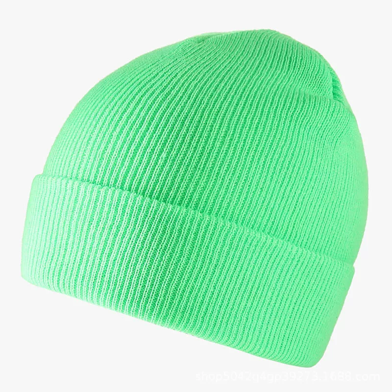 Woolen knitted ski winter hat for men and women hip-hop style, European style, wish, with embroidery