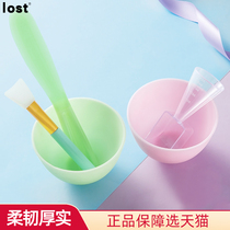 lost silicone mask bowl A large-scale soft beauty complex with mask brush and stirring stick 2 kits