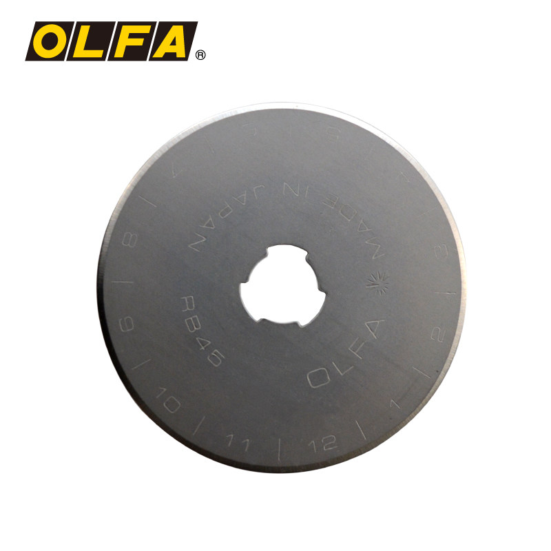 正品日本OLFA爱利华圆刀片RB45-1 滚刀刀片 圆刀片 45MM直径 1片装