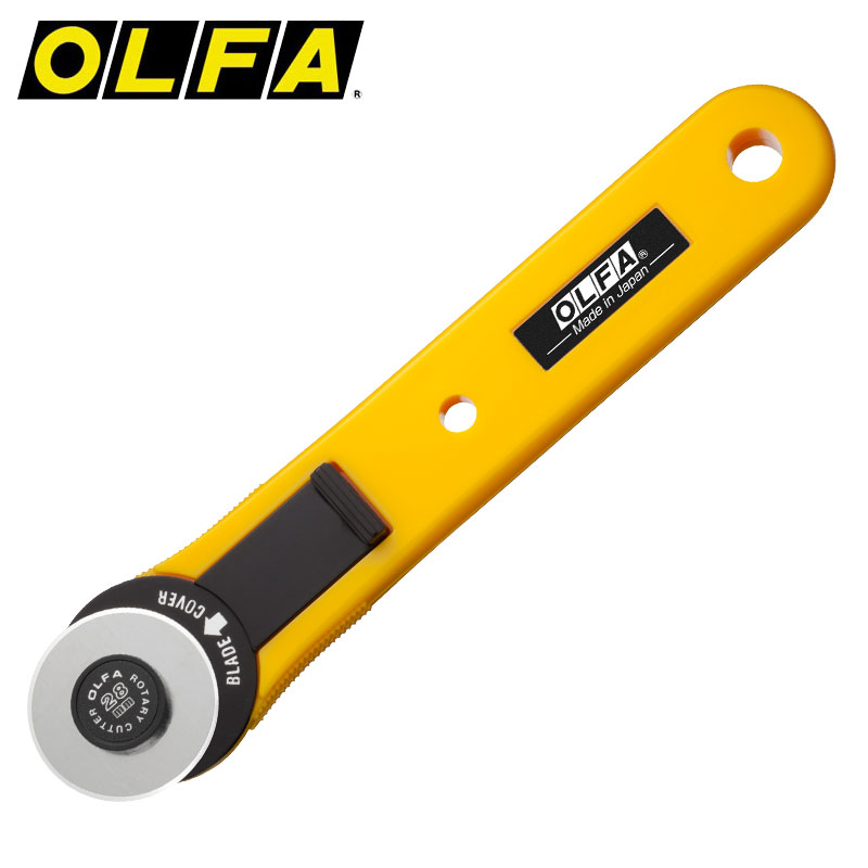 日本OLFA爱利华滚刀 RTY-1/G 缝纫滚刀 圆形裁切刀(拼布)小型滚刀 28mm