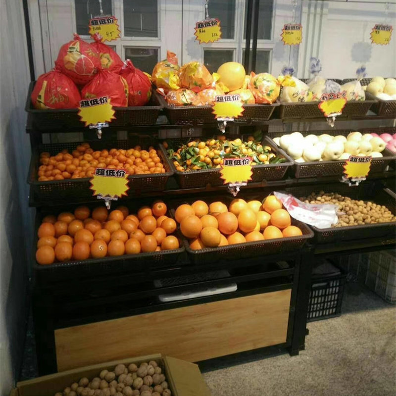 Supermarket vegetable shelf fruit rack display rack commercial fruit and vegetable creative multi-layer fruit shop fruit frame sub-vegetable rack