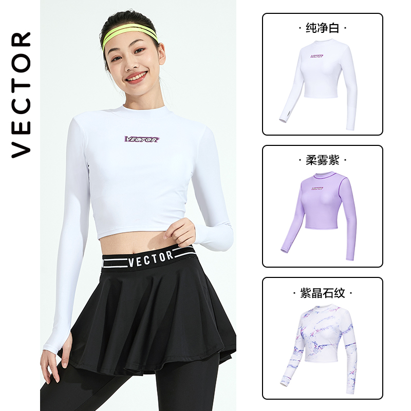 VECTOR new diving suit tops long sleeves sunscreen quick-drying surf suit jellyfish clothes snorkeling suit swimsuit women