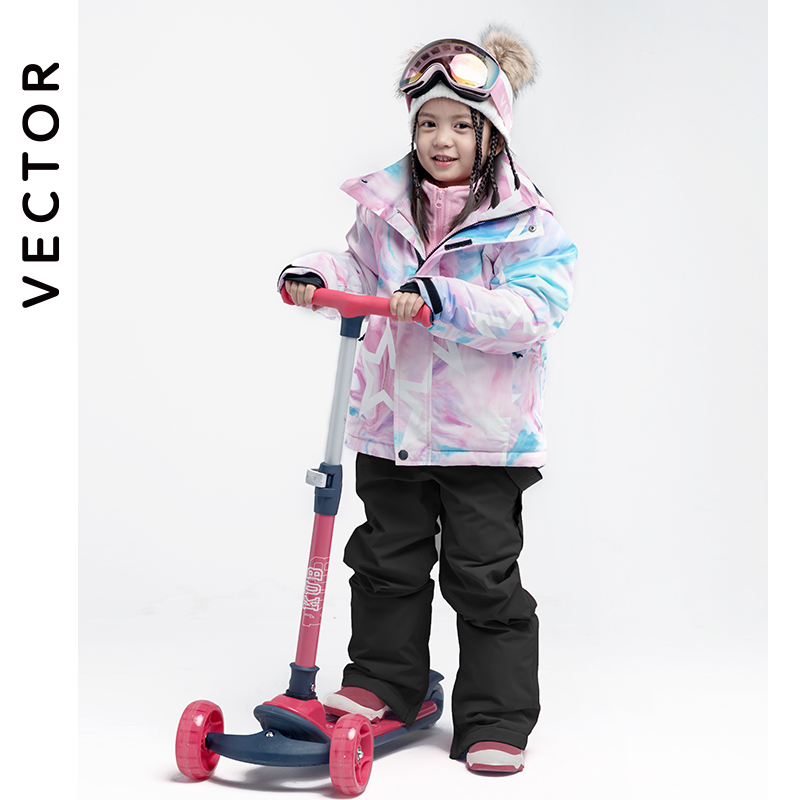VECTOR Children's Ski Clothes for Outdoor Waterproof and Warm Ski Tourism Equipment