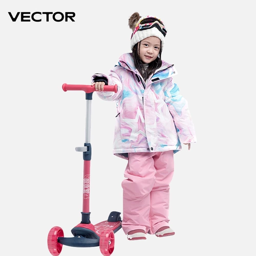 Детский лыжный лыжный костюм подходит для мужчин и женщин, водонепроницаемая куртка, ветрозащитный комплект