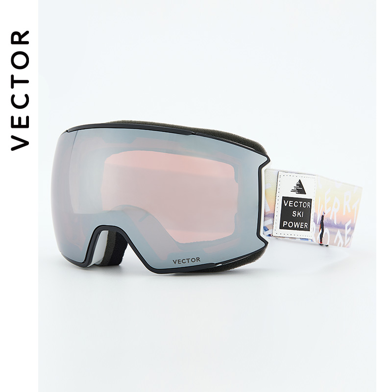 VECTOR ski glasses female outdoor double layer anti-fog large lenses Myopia Snowgoggles Ski Gear Ski Goggles