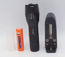 Small Sun T650 ultra-bright LED telescopic zoom waterproof intense light aluminum alloy Hand electric outdoor night ride Explorers on foot