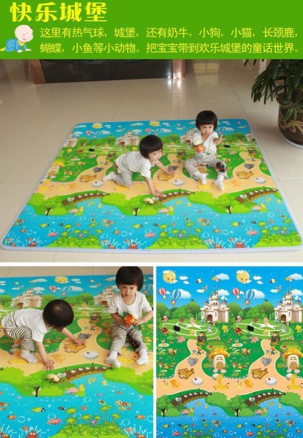 Mùa hè dày trẻ em thảm thảm bò phim hoạt hình dễ thương phòng ngủ đầy đủ phòng khách bọt sàn mat nhà lớn - Thảm thảm trải sàn cao cấp
