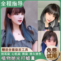 Hanging ear dyeing hair dye 2022 popular color color long-lasting highlighting hair dye self-dyeing hair plant waxing cream