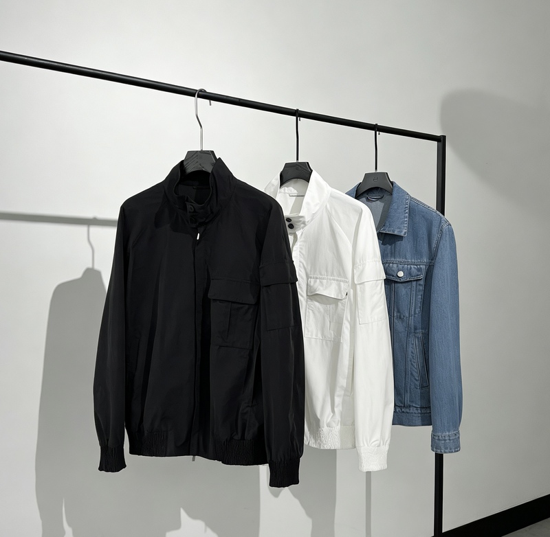 Textured Men's Loose-Fitting New Style Stand-Up Collar Japanese-Style Casual Versatile Workwear Jacket Harrington Pilot Jacket