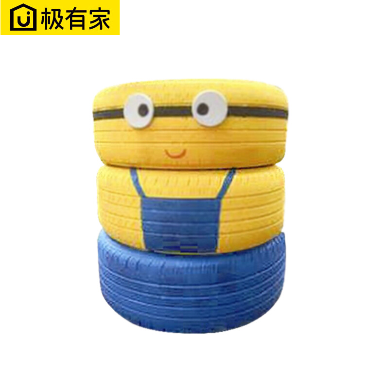 Kindergarten tire digital painted paint wall advertising cement flowerpot hand-colored waterproof propylene paint paint