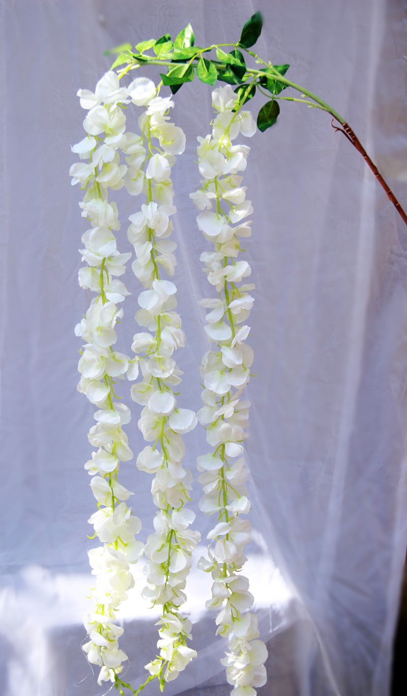 Mô phỏng Wisteria Wisteria Sakura Mây hoa lá Hoa cưới Hoa đặc biệt - Hoa nhân tạo / Cây / Trái cây cây giả trang trí phòng khách