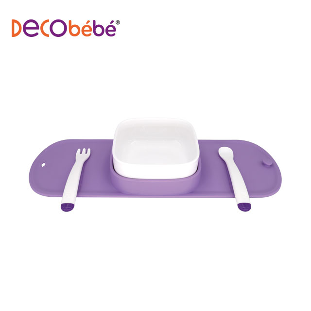 Decobebe Deke Children's cutlery set out for portable baby Deputy food bowl spoon fork anti-fall