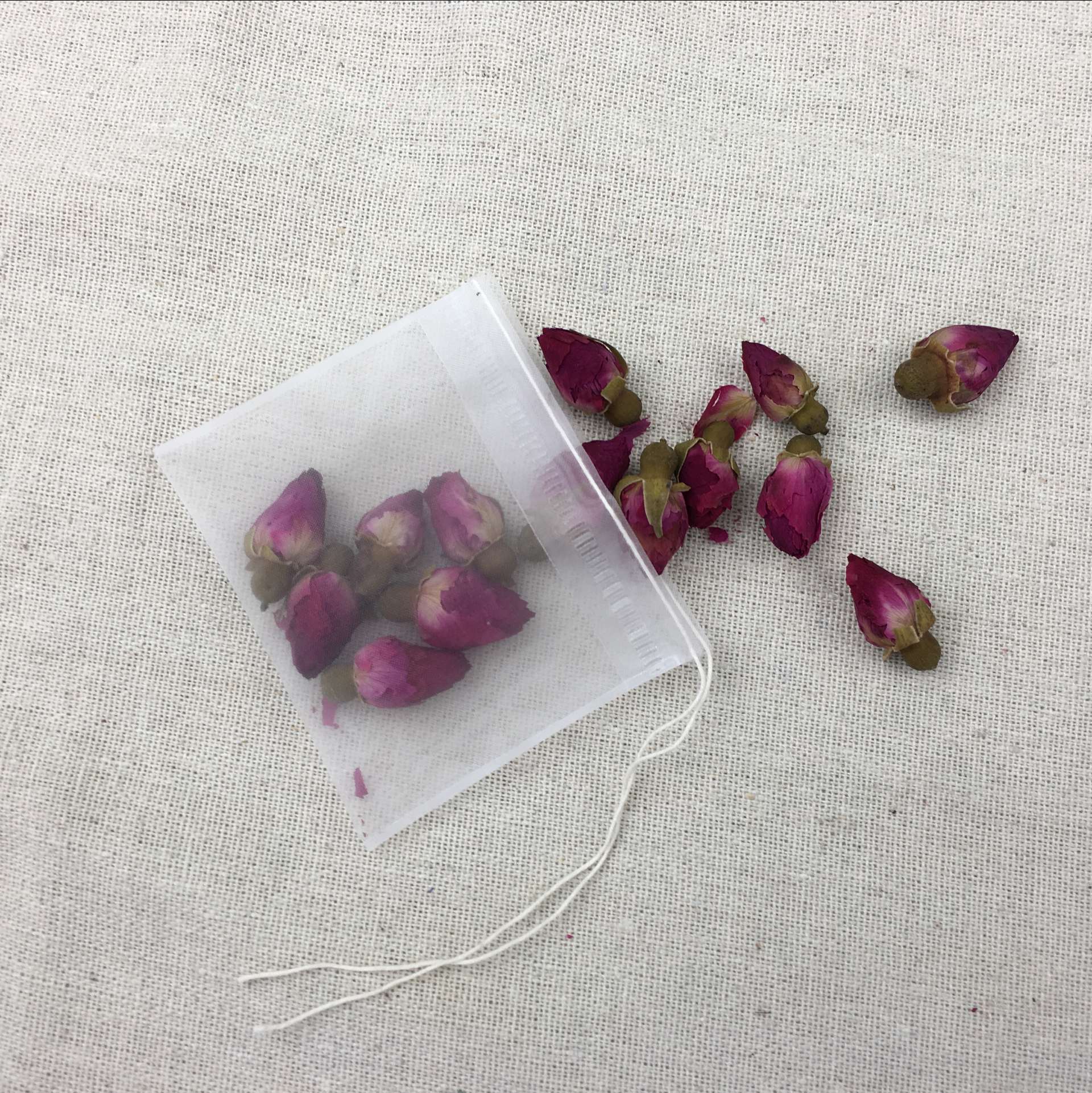 Nylon Pumped Tea Bag Filter Bag 50 6*7cm disposable tea bag for leaf bag for leaf bag for leaf bag