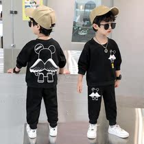 Childrens sports sweater set Spring and Autumn new childrens clothing baby boys autumn 1 year old 3 autumn clothes autumn clothes