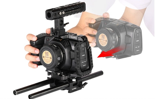 Phụ kiện lồng thỏ đặc biệt SmallRig BMPCC 4K thế hệ thứ hai tấm tháo nhanh lồng thỏ bán bao quanh 2255 - Phụ kiện máy ảnh DSLR / đơn