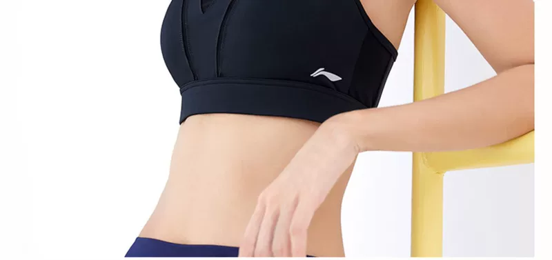 Li Ning thể thao đồ lót chạy bộ chống sốc chuyên nghiệp yoga áo ngực phụ nữ tập hợp để ngăn chảy xệ mặc bên ngoài - Đồ lót thể thao