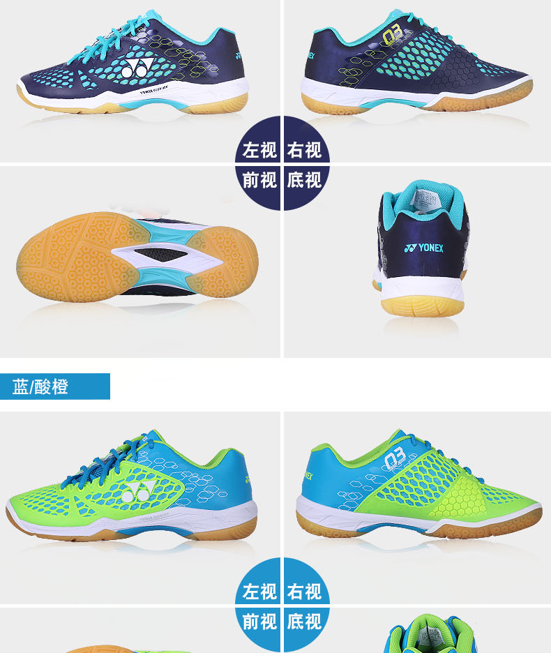 Giày cầu lông Yonex Giày nam giày nữ mẫu đôi Li Zongwei giày siêu nhẹ shb03lcwex - Giày cầu lông giày bitis nữ