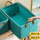 Steel frame clothes storage box underwear storage artifact