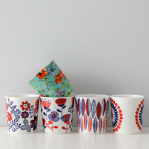 Nakko Nakko Bone China mug Ceramic water cup Office household Nordic ins Vintage gift cup