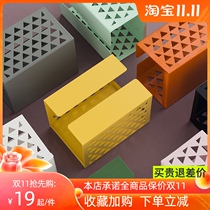 Nagu multifunctional hollow wrought iron tissue box living room creative household drawing box European napkin paper box