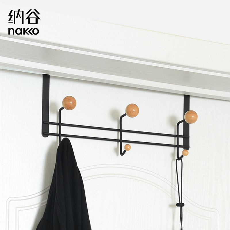 Nagu bedroom door back hook nail-free seamless hanger dormitory door rack door back clothes hook