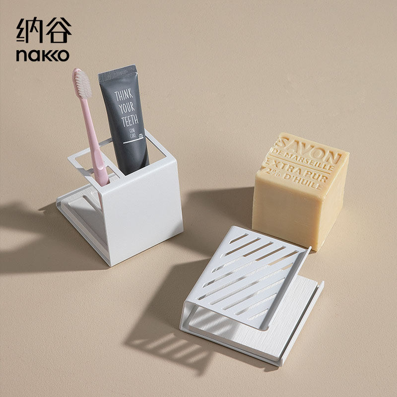 NAKKO diatom mud iron art combination bathroom shelves soap drag toothbrush wash and storage rack Nordic INS