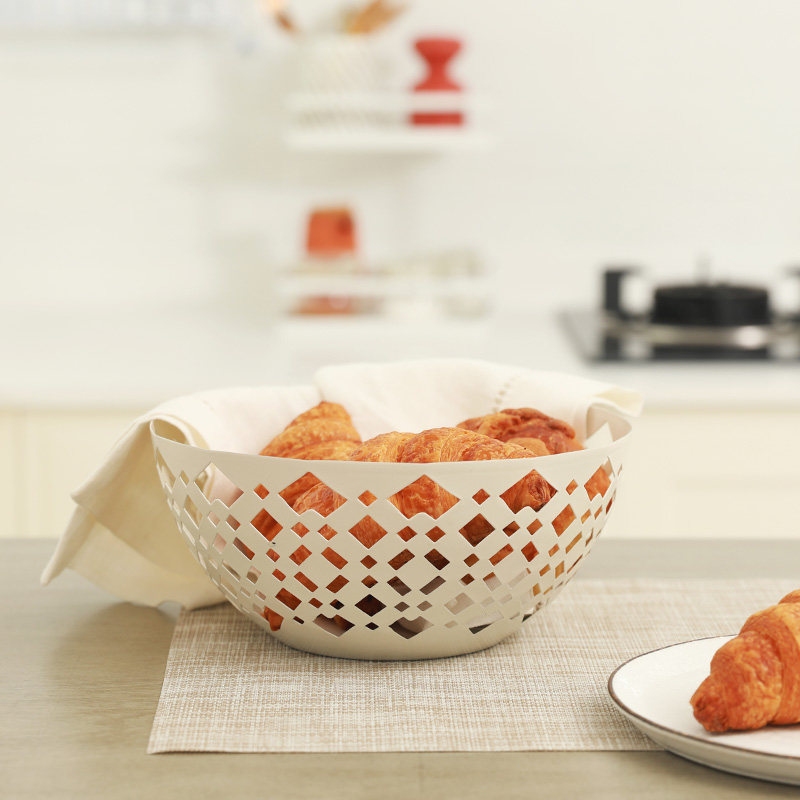 Nagu nakko simple and creative fruit basket European-style living room fruit plate home wrought iron fruit basin snack plate