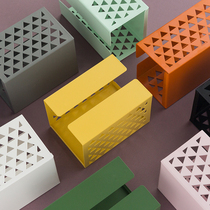 Nagu multi-function hollow iron tissue box Living room creative household paper box European napkin paper box