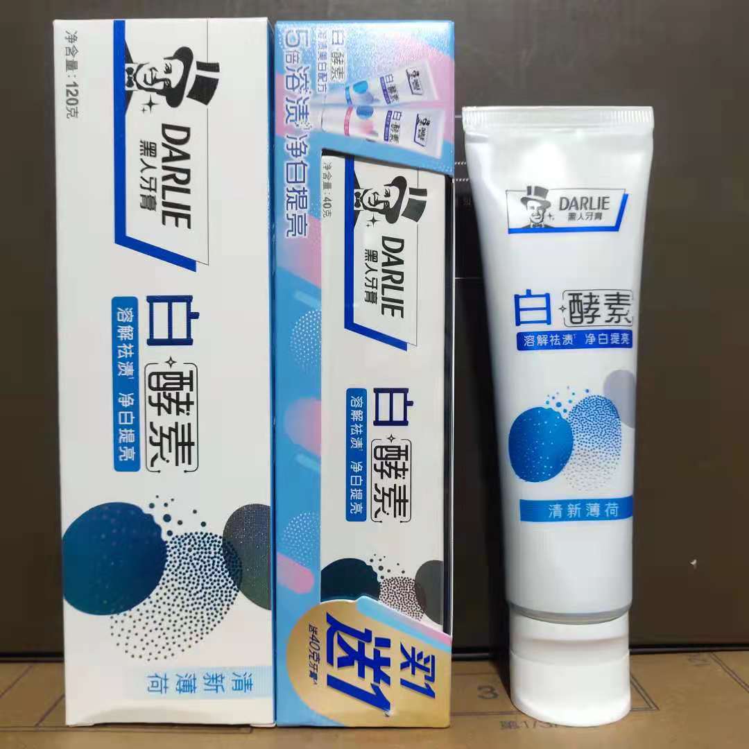 Black Toothpaste White Enzyme Fresh Peppermint 120 40g Brightening Stain removal Oral Health Clean Teeth