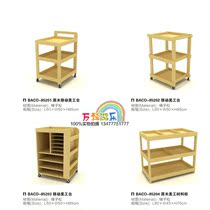  Kindergarten childrens studio art desk painting pigment box Wooden storage rack removable factory direct sales storage cabinet