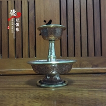 Dexin Buddha Yuan Nepal Pure Copper Dharma Protector Cup Copper Hand-carved Dharma Protector Cup Indoor Buddha Dharma Protector Cup Copper